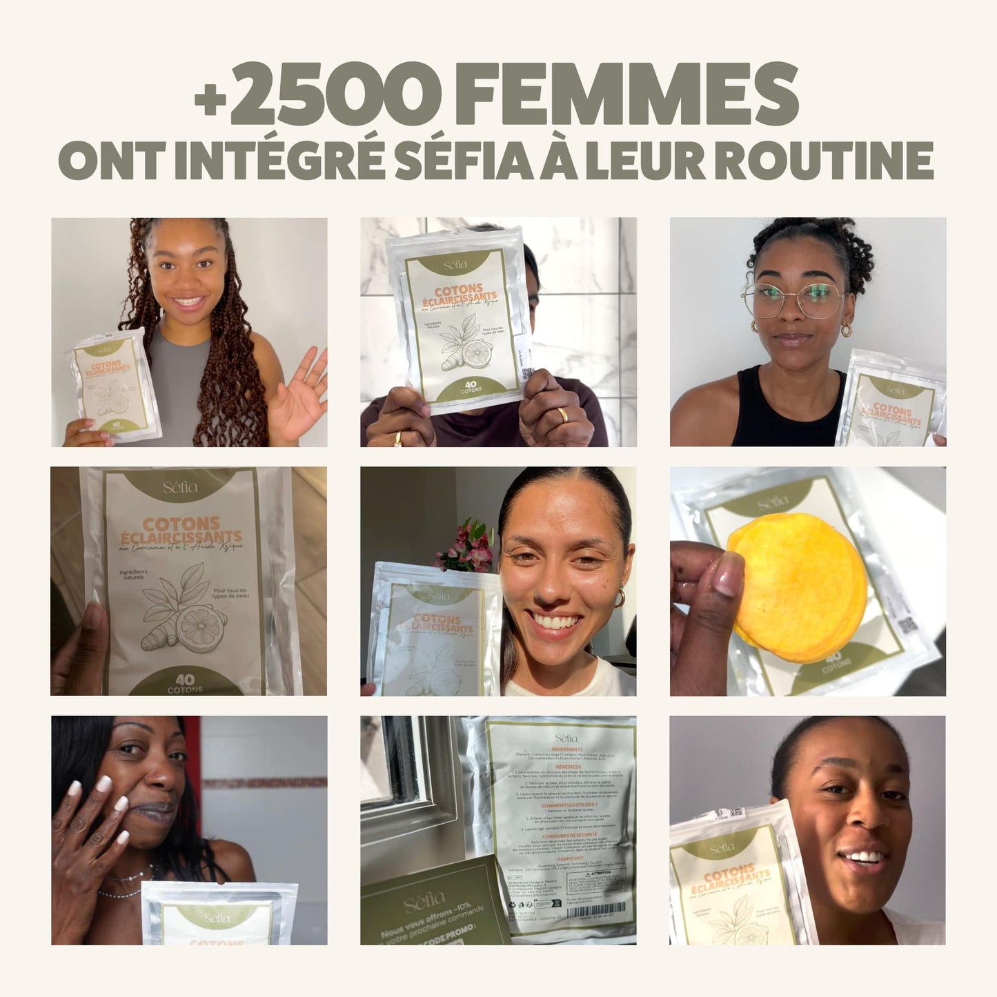 Cotons au Curcuma Anti-Imperfections - 40 cotons