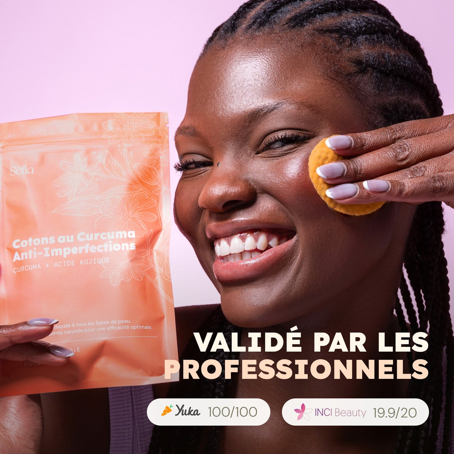 Boite de Cotons au Curcuma