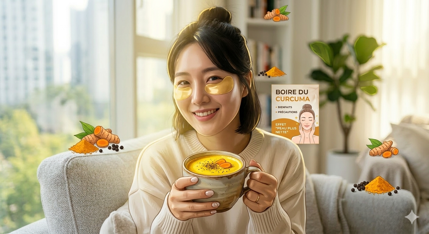 Boire du curcuma : bienfaits, précautions et effet “peau plus nette” au quotidien