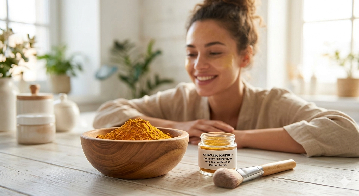 Curcuma poudre : comment l’utiliser pour une peau nette et un teint uniforme