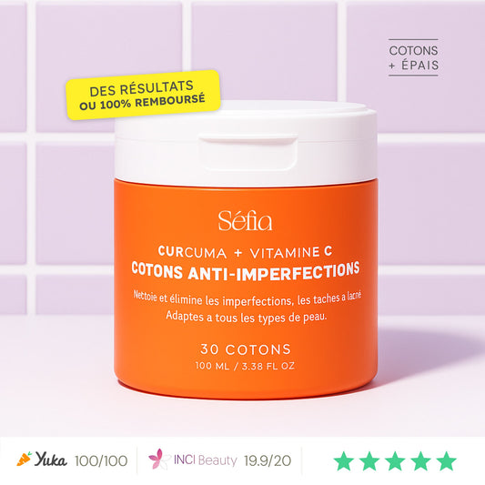 Boite de Cotons au Curcuma