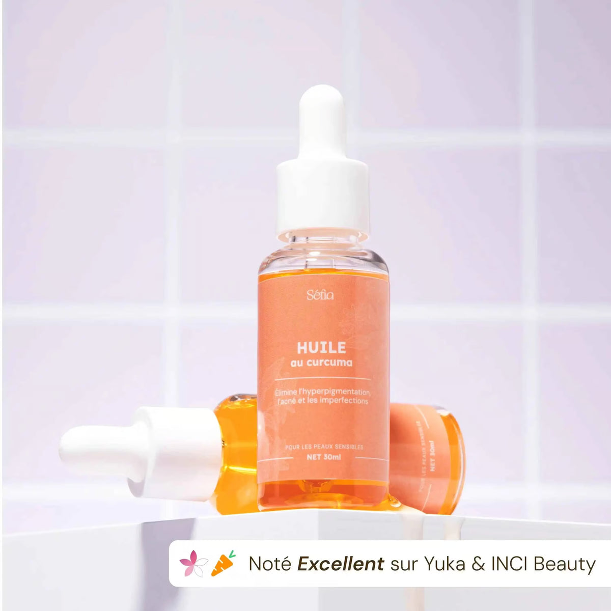 Huile visage au Curcuma