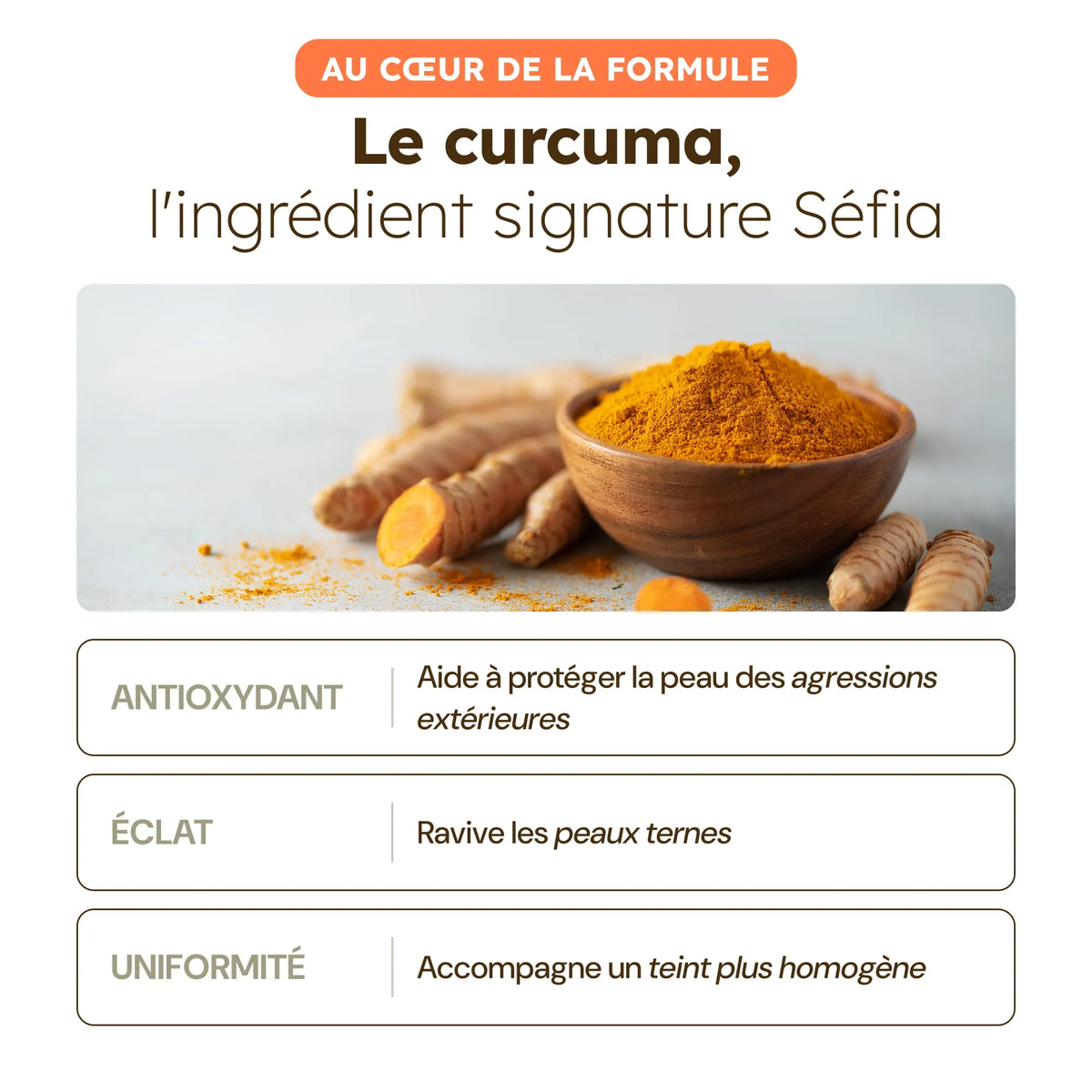 Crème Visage Hydratante au Curcuma