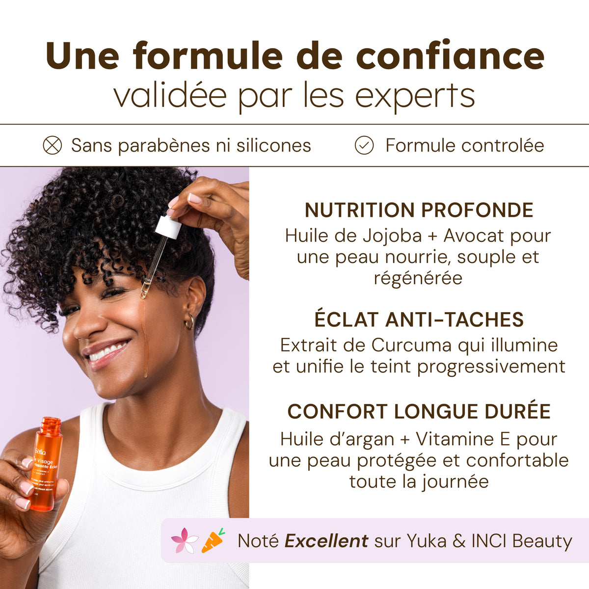 Huile visage au Curcuma