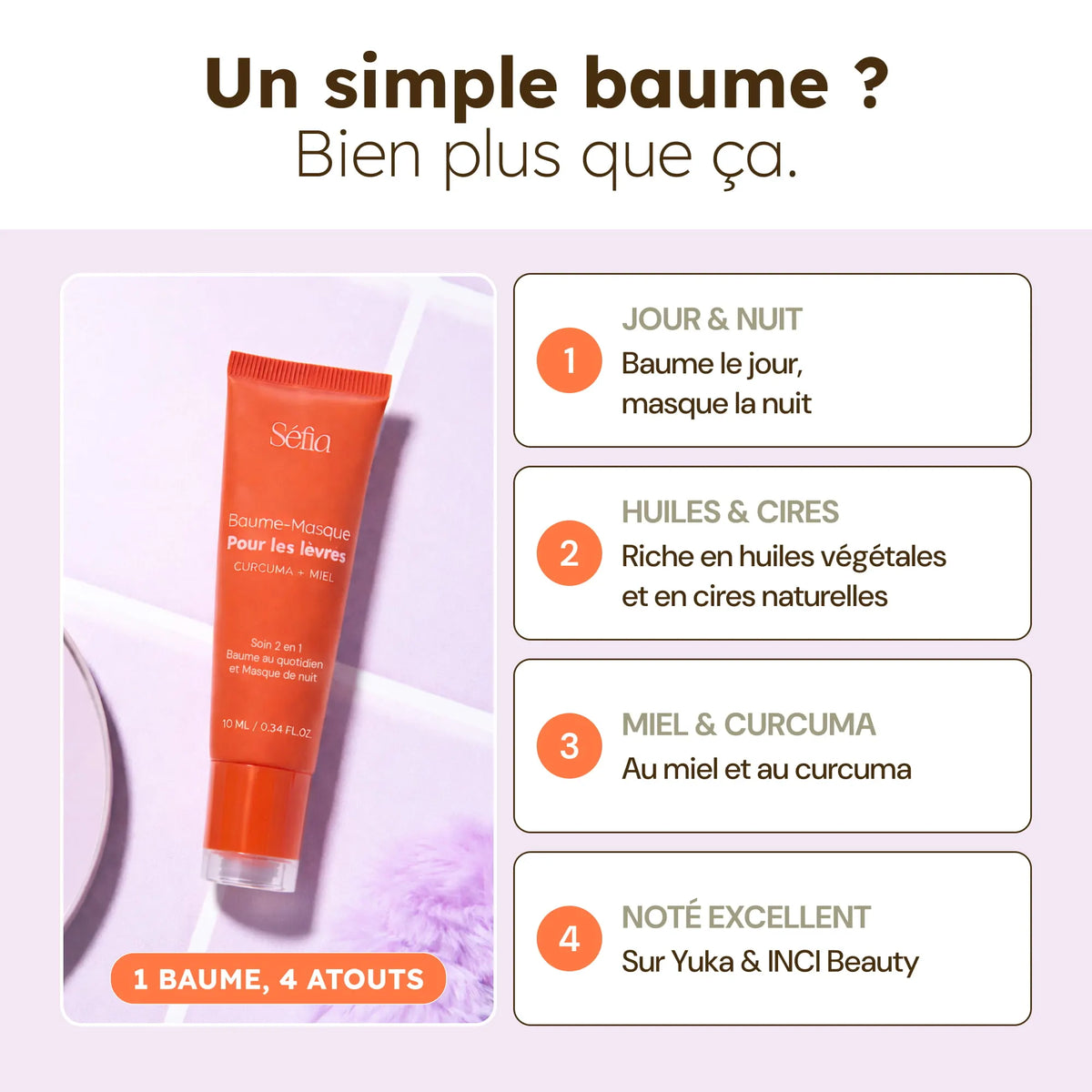 Baume Masque Nourrissant pour lèvres