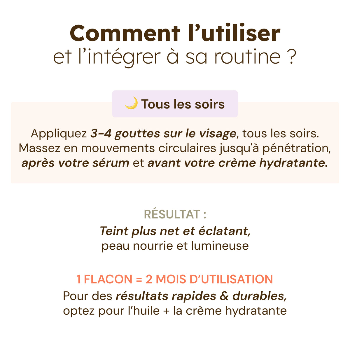 Huile visage au Curcuma