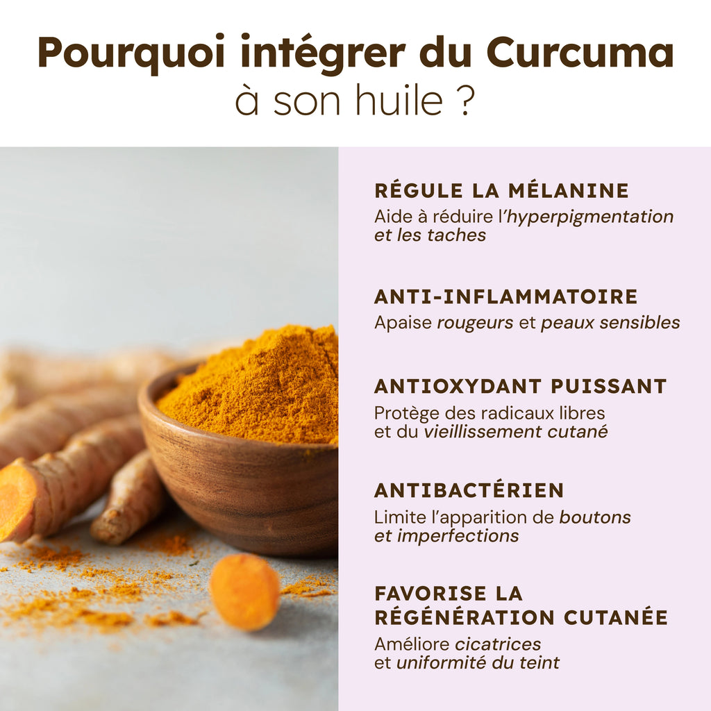 Olio per il viso alla curcuma