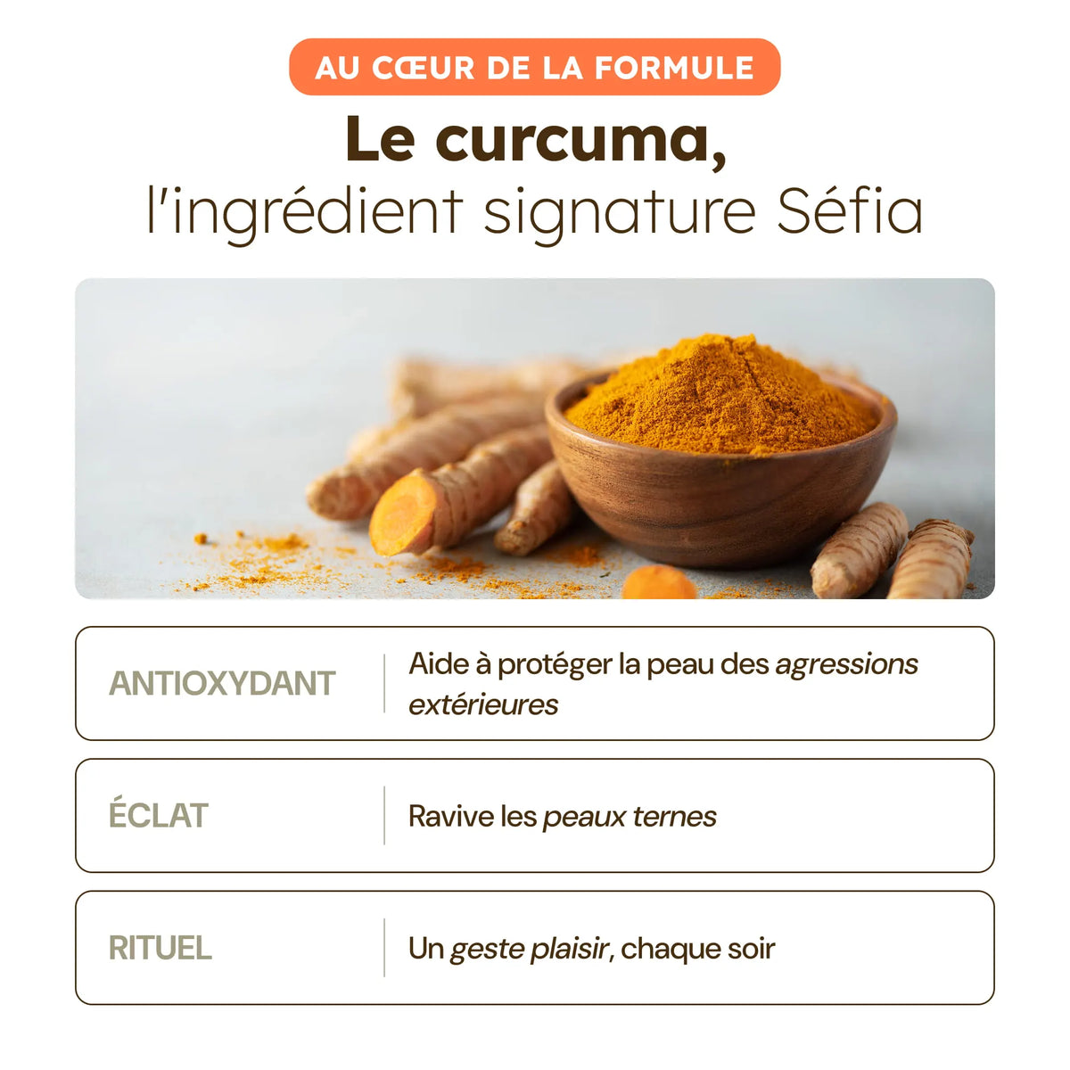 Nettoyant Visage au Curcuma avec brosse intégrée