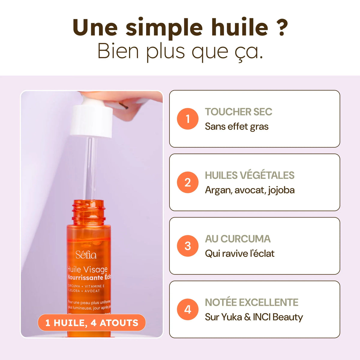 Huile Visage Nourrissante au Curcuma